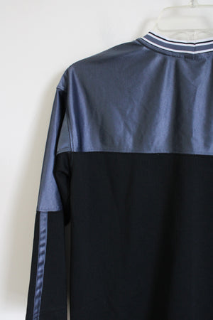 Nike Black Gray 3/4 Sleeve Shirt | Youth S (8)