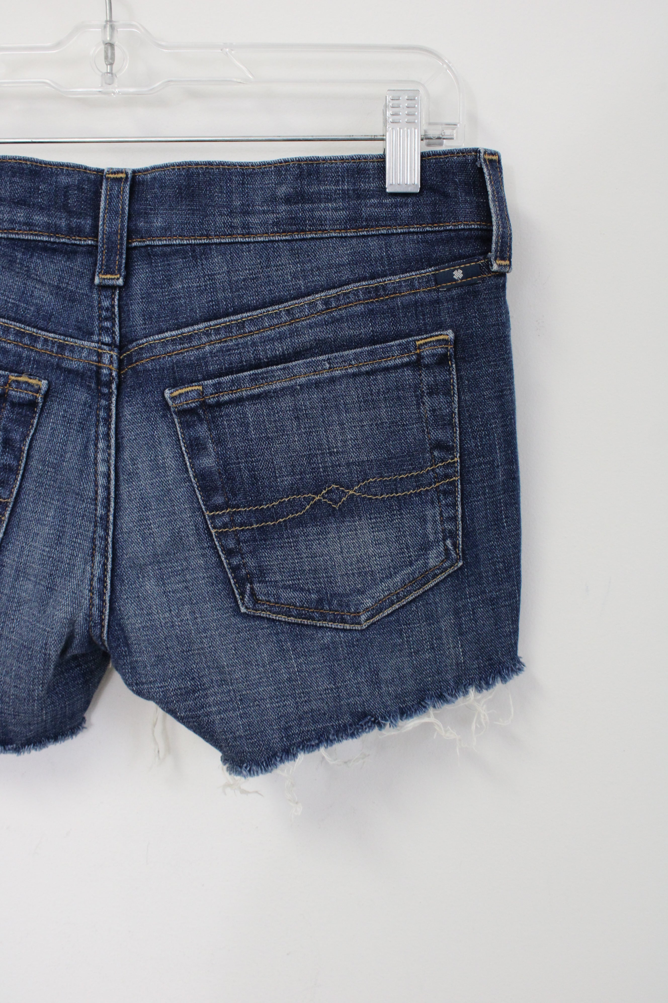 The Brand The Cut Off Embroidered Denim Shorts | 0/25