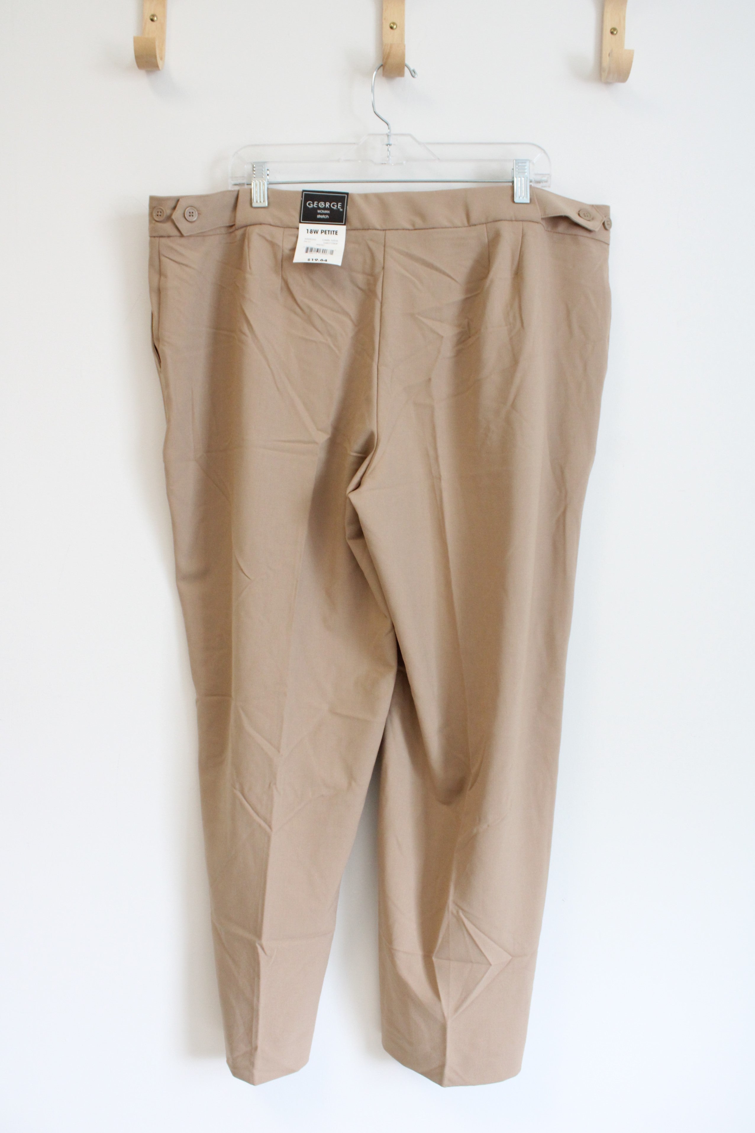 NEW George Tan Trouser Pants | 18W Petite