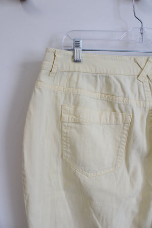 Christopher & Banks Pale Yellow Capri Pants | 12