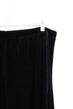 Coldwater Creek Black Velvet Maxi Skirt | L