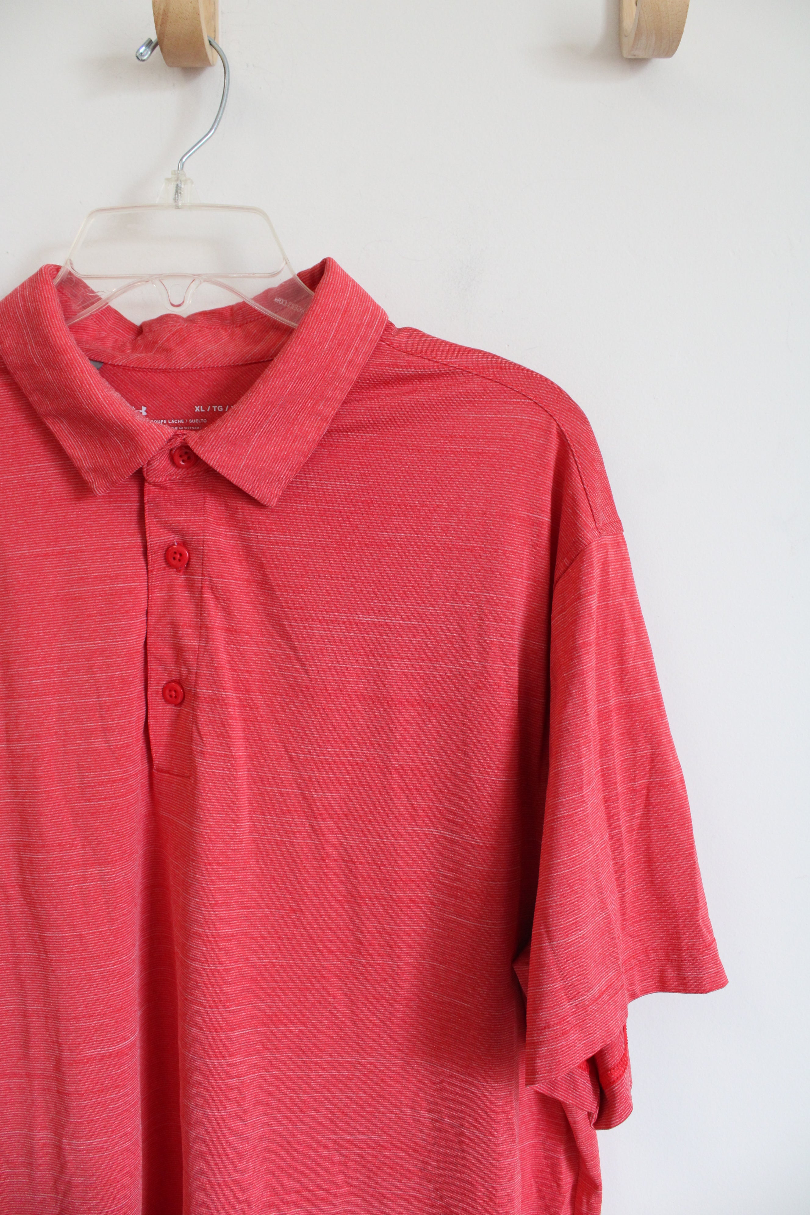 Under Armour Red Polo Shirt | XL