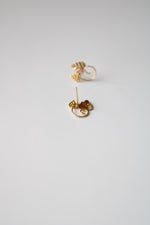 Two-Tone 10K Yellow & Rose Gold Grape On Vine Stud Earrings