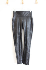 NEW Nine West Faux Black Leather Leggings | XS