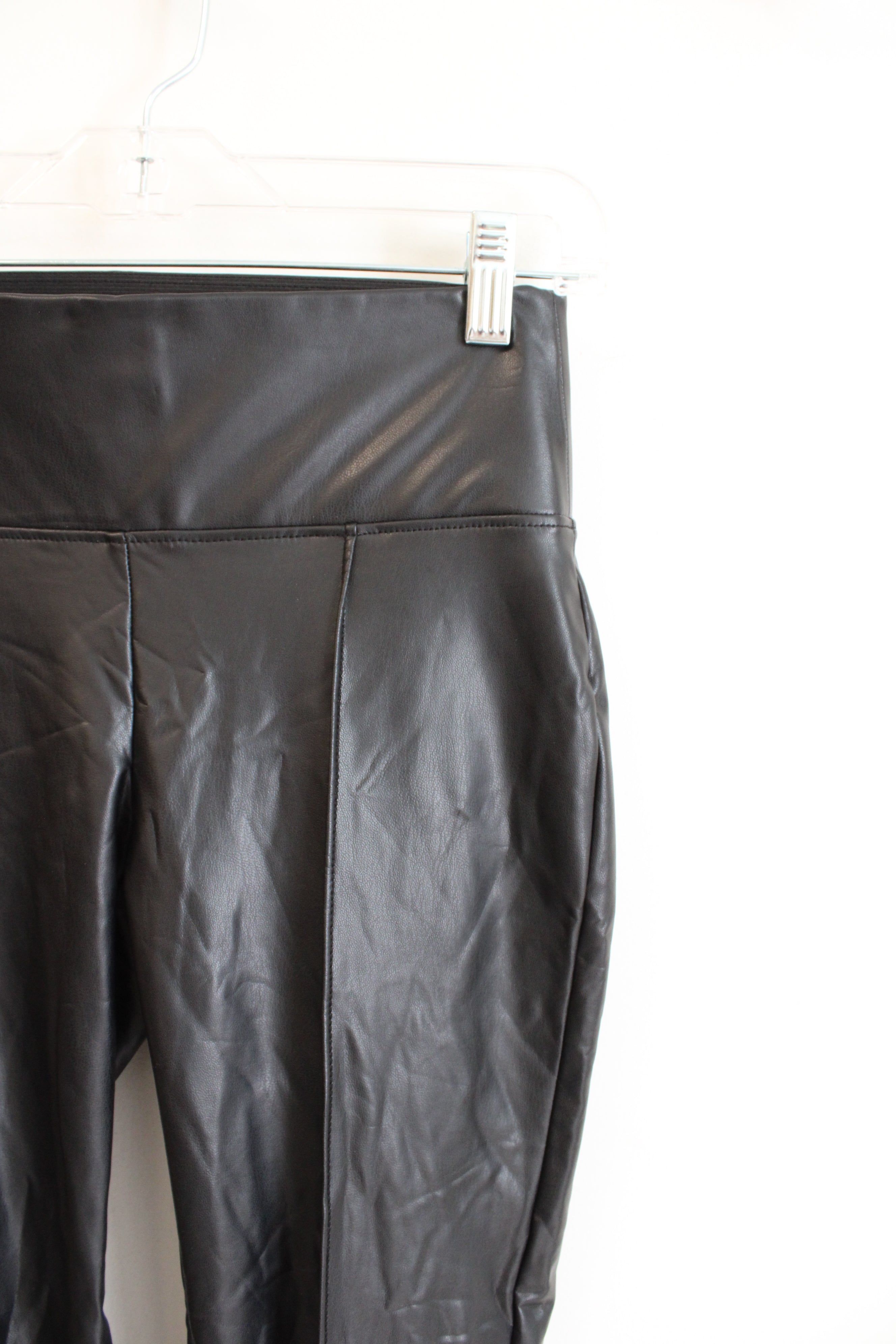 NEW Nine West Faux Black Leather Leggings | XS