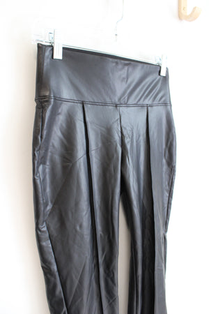 NEW Nine West Faux Black Leather Leggings | XS