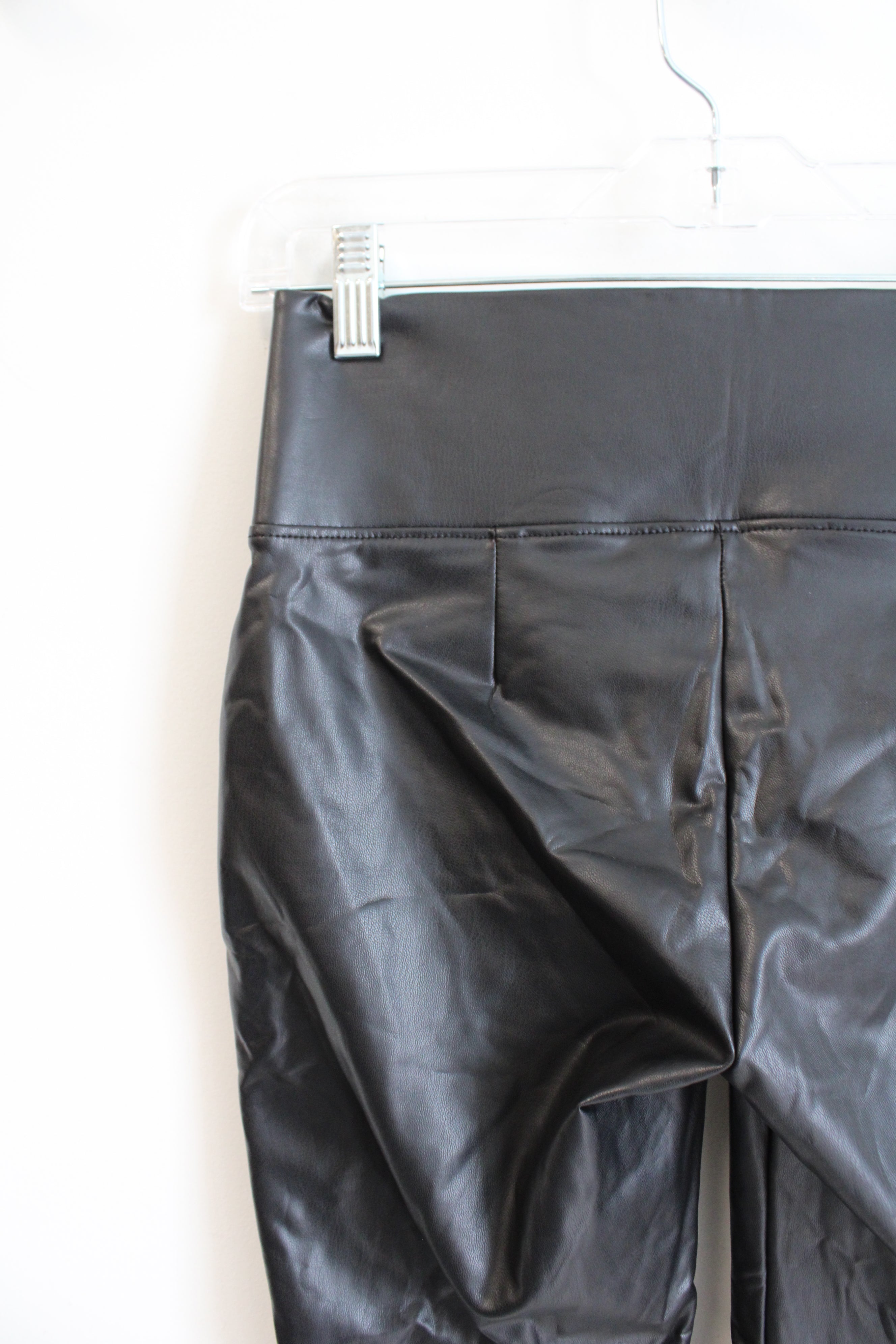 NEW Nine West Faux Black Leather Leggings | XS