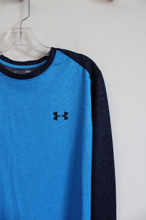 Under Armour Two-Toned Blue Long Sleeved Athletic Shirt | L