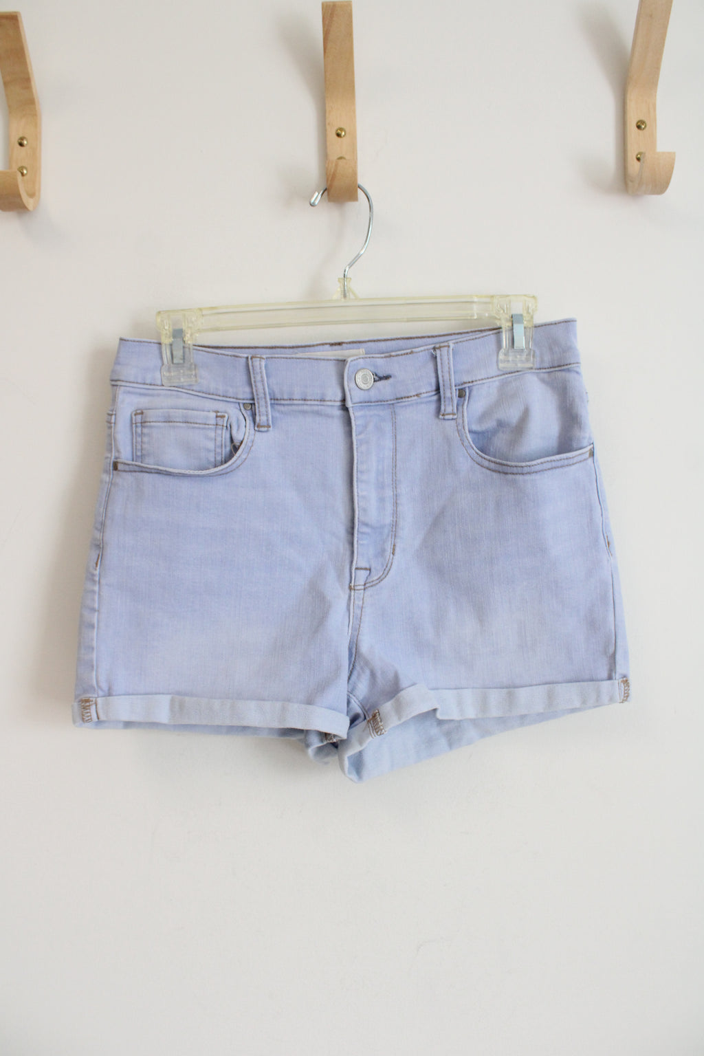 Pacsun The Shortie Light Wash Cuffed Denim Shorts | 29 (10)