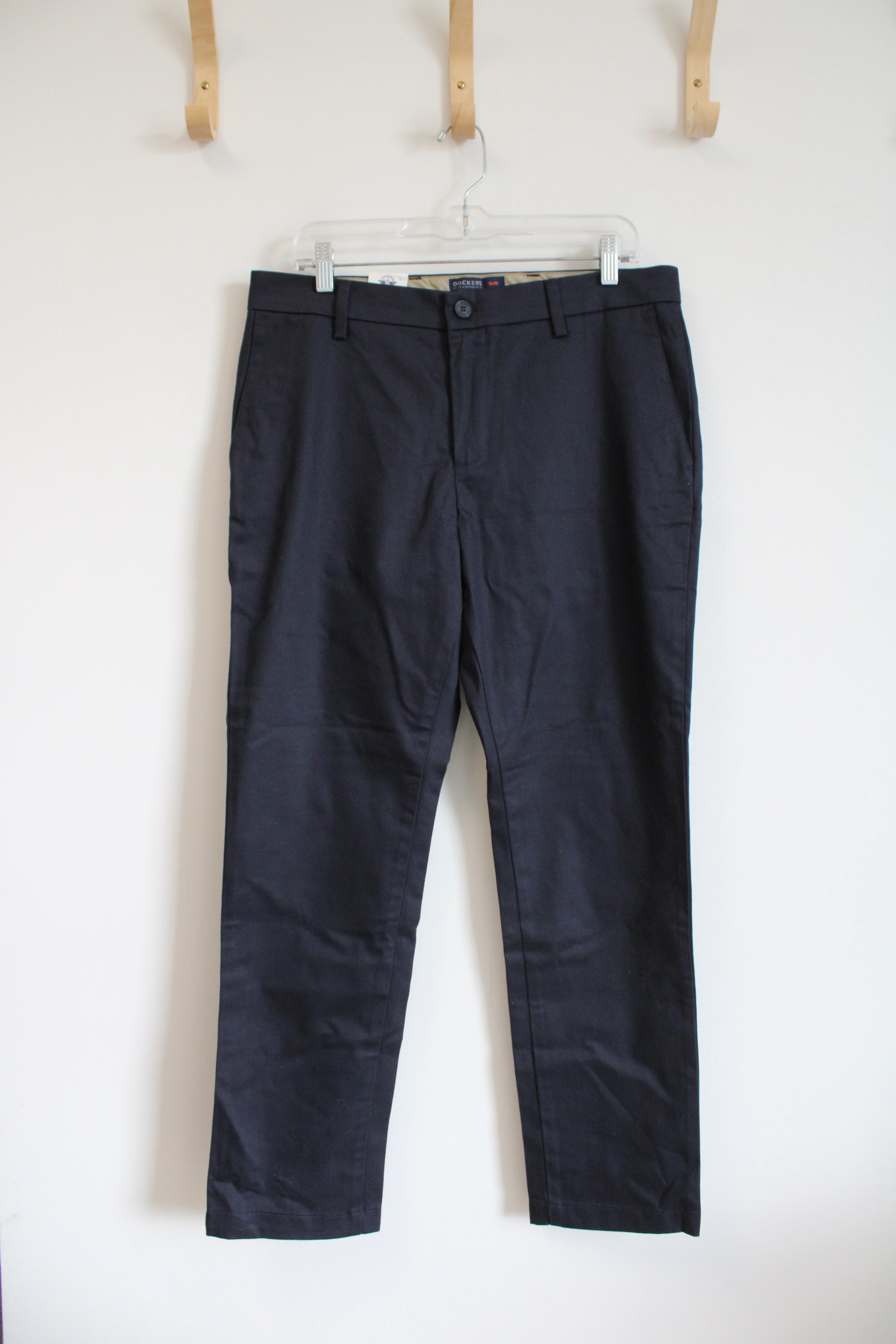 NEW Dockers Slim Flex Comfort Waistband Navy Pants | 33X30