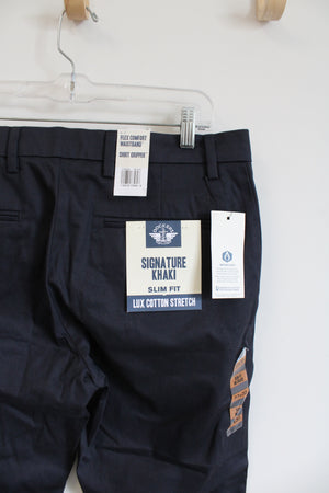 NEW Dockers Slim Flex Comfort Waistband Navy Pants | 33X30