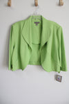 NEW Maya Brooke Green Short Blazer Cardigan | 22W