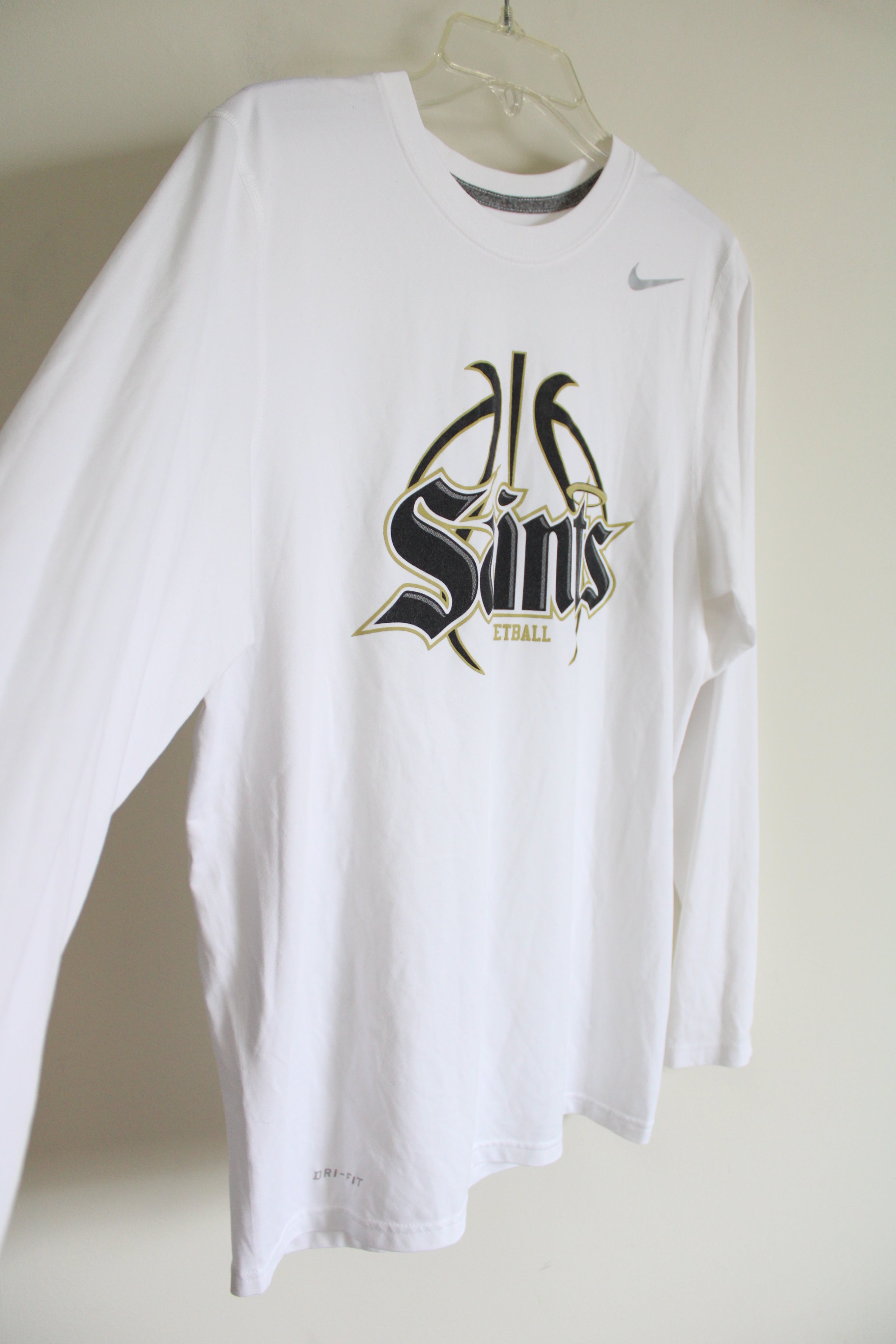 Nike Dri-Fit Saints Basketball Long Sleeved Shirt | S