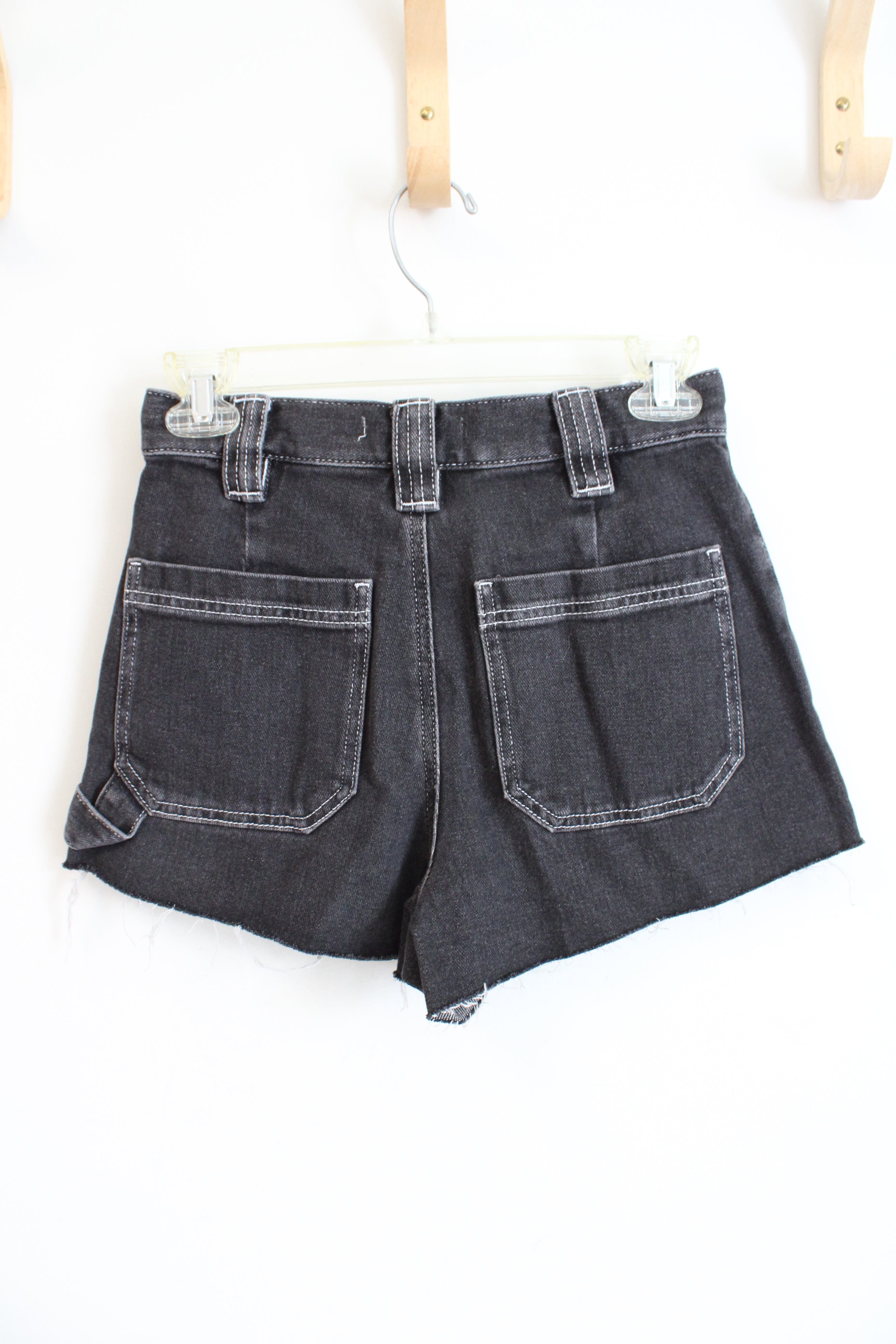 Pacsun Black Cut-Off Shorts | 25 (2)