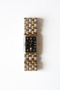 Elgin Two-Tone Black Rectangular Face analog Watch