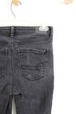 American Eagle Highest Rise Jegging Black Skinny Jeans | 4 Short