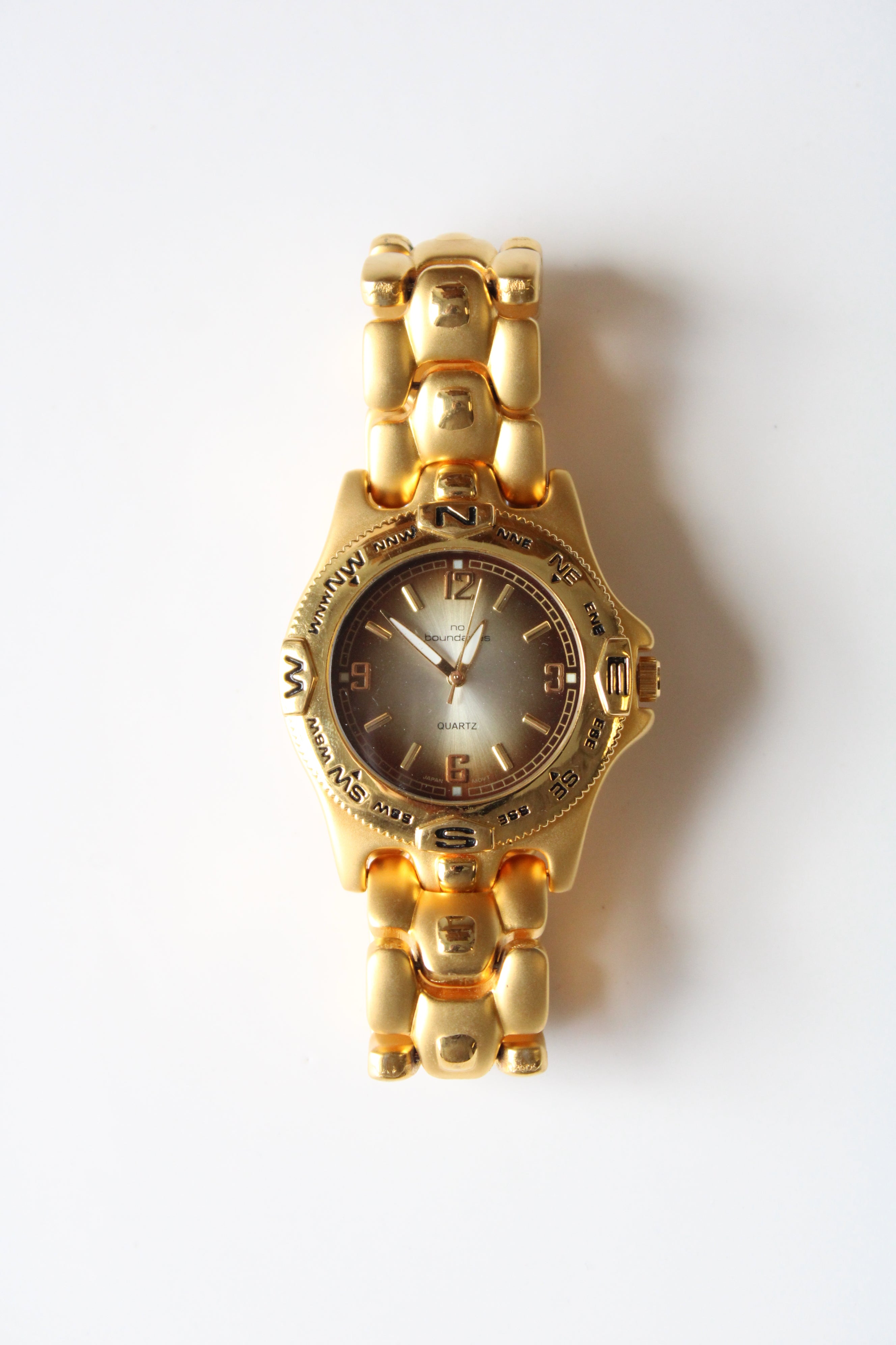 No Boundaries Gold Analog Watch