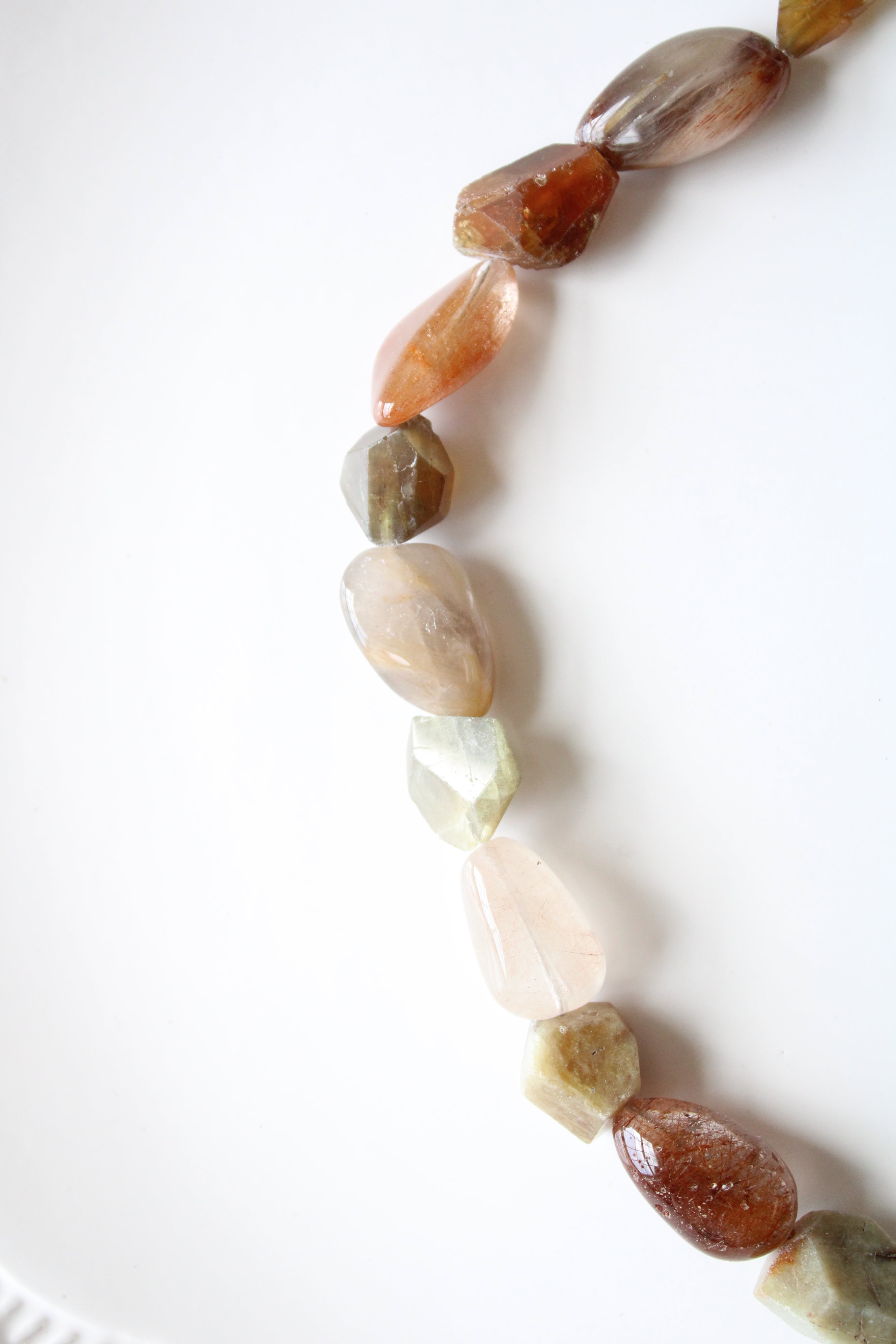 Natural Stone Chunky Statement Necklace