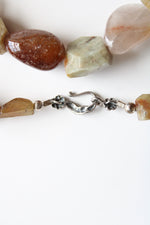 Natural Stone Chunky Statement Necklace