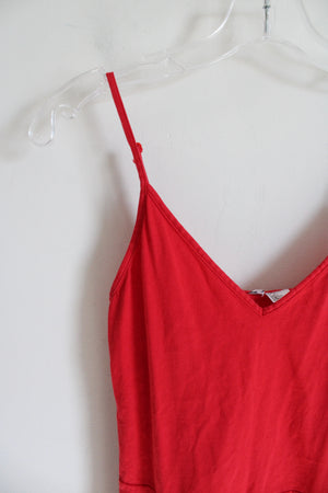 Divided Red Spaghetti Strap Dress | S