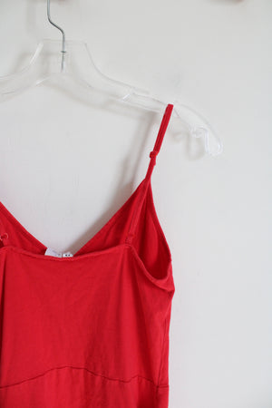 Divided Red Spaghetti Strap Dress | S