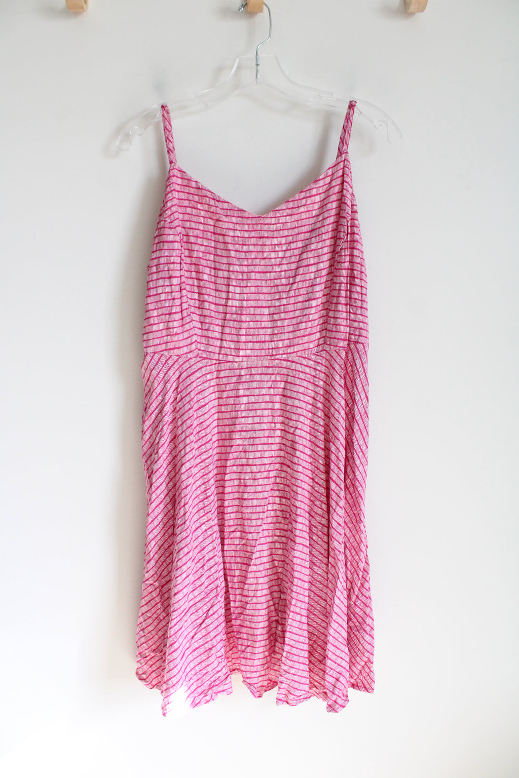 Old Navy Pink Striped Spaghetti Strap Dress | XL