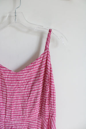 Old Navy Pink Striped Spaghetti Strap Dress | XL