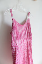 Old Navy Pink Striped Spaghetti Strap Dress | XL