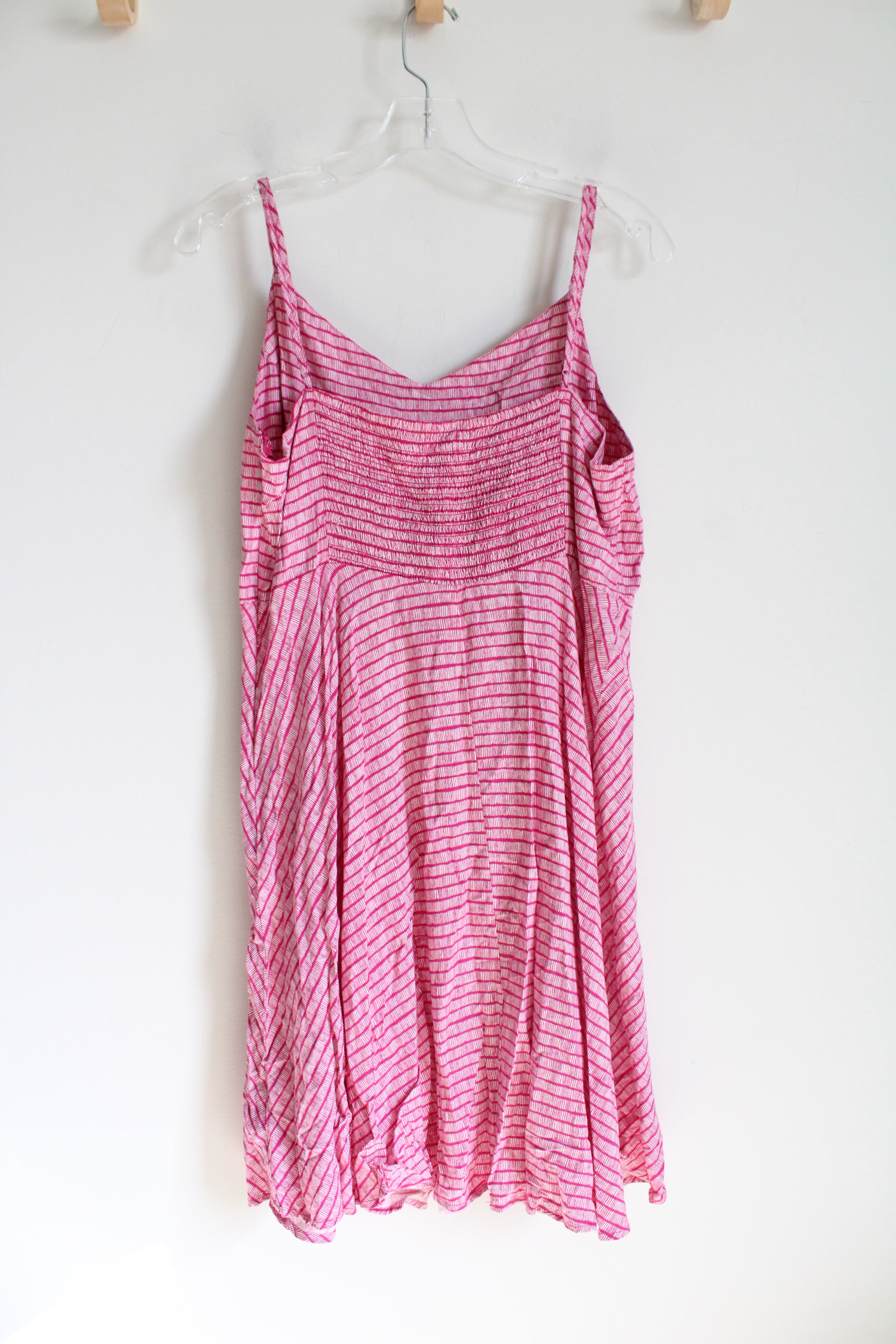 Old Navy Pink Striped Spaghetti Strap Dress | XL