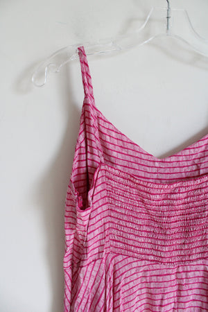 Old Navy Pink Striped Spaghetti Strap Dress | XL