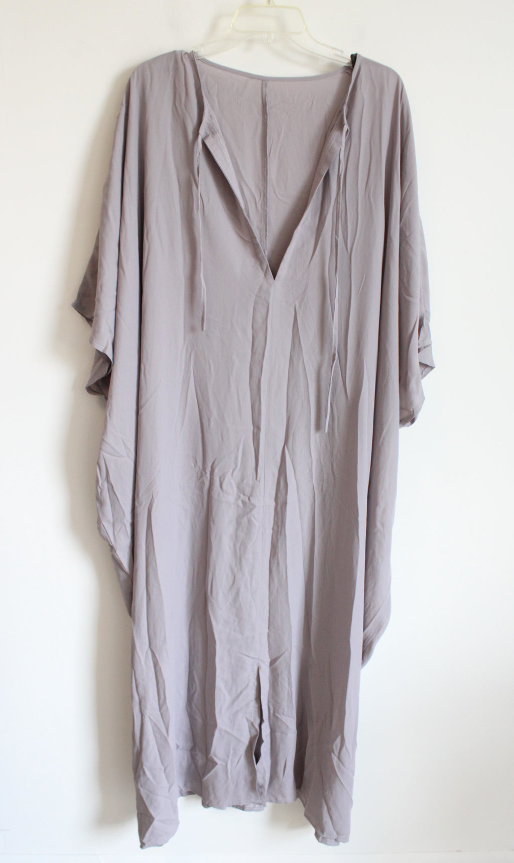 Mauve Chiffon Long Beach Cover Up | 2XL