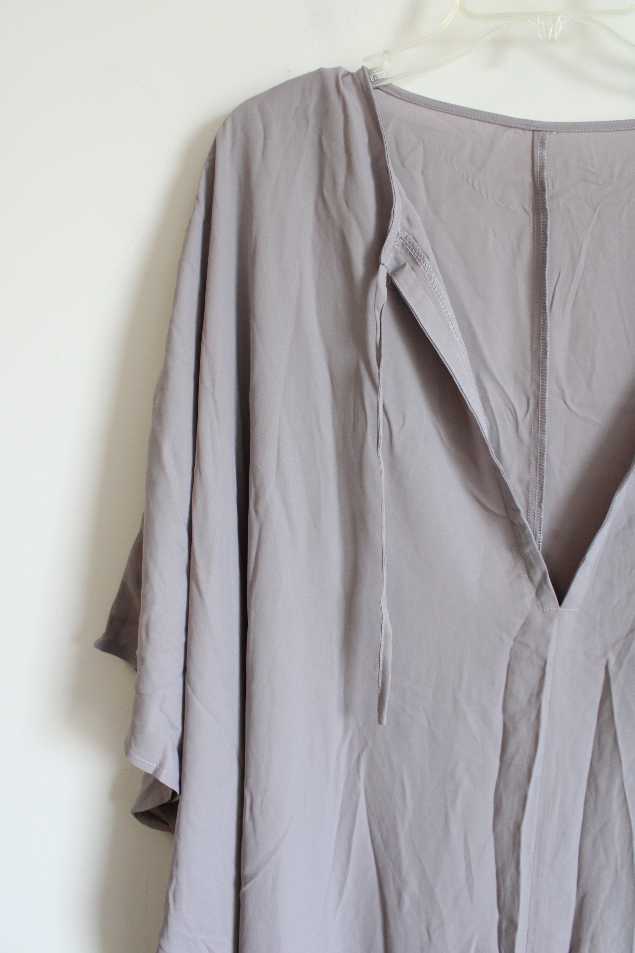 Mauve Chiffon Long Beach Cover Up | 2XL