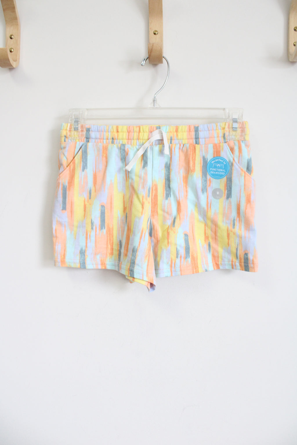 NEW Carter's Yellow Blue Patterned Drawstring Shorts | 8