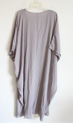 Mauve Chiffon Long Beach Cover Up | 2XL