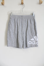 Adidas Gray Logo Short | Youth L (14/16)
