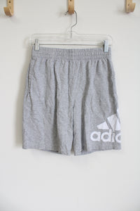 Adidas Gray Logo Short | Youth L (14/16)