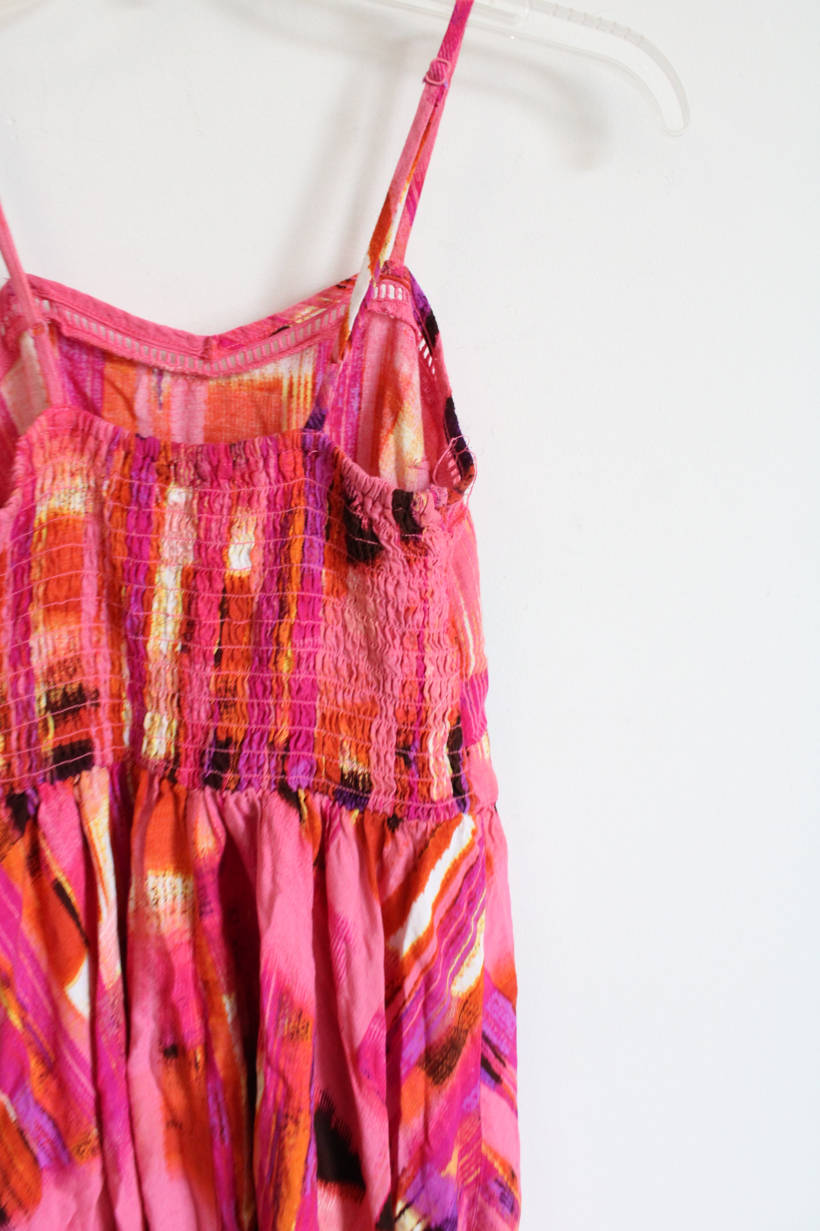 Xhilaration Pink & Orange Patterned Dress | XS