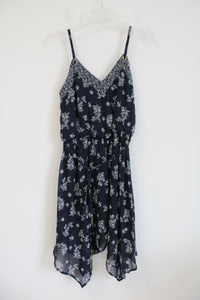 Xhilaration Navy Floral Dress | M