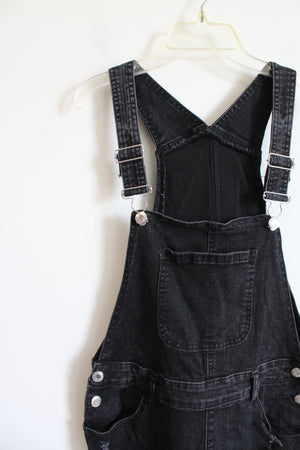 Shein Black Ripped Overalls | L