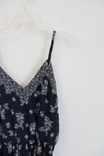 Xhilaration Navy Floral Dress | M