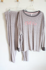 Joyspun Soft Gray Pajama Top & Pants Set | 3X