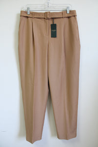 NEW Hobbs London Harrietta Trouser Brown Belted Trouser Pant | 8