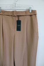 NEW Hobbs London Harrietta Trouser Brown Belted Trouser Pant | 8