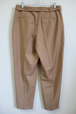 NEW Hobbs London Harrietta Trouser Brown Belted Trouser Pant | 8