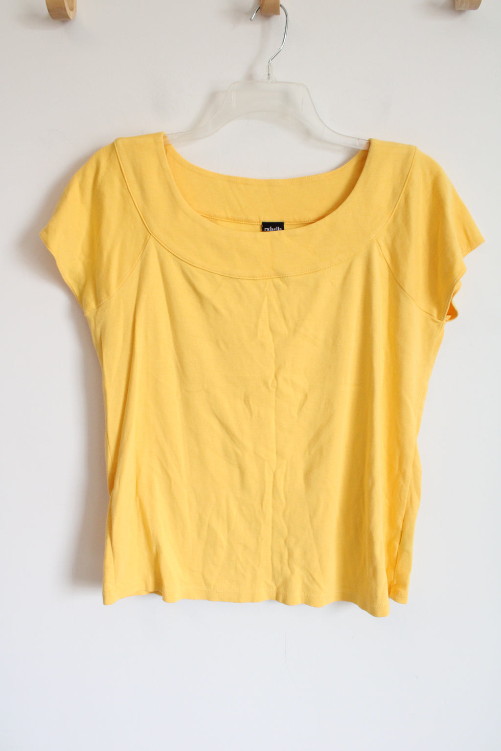 Rafaella Yellow Wide Neck Top | 1X