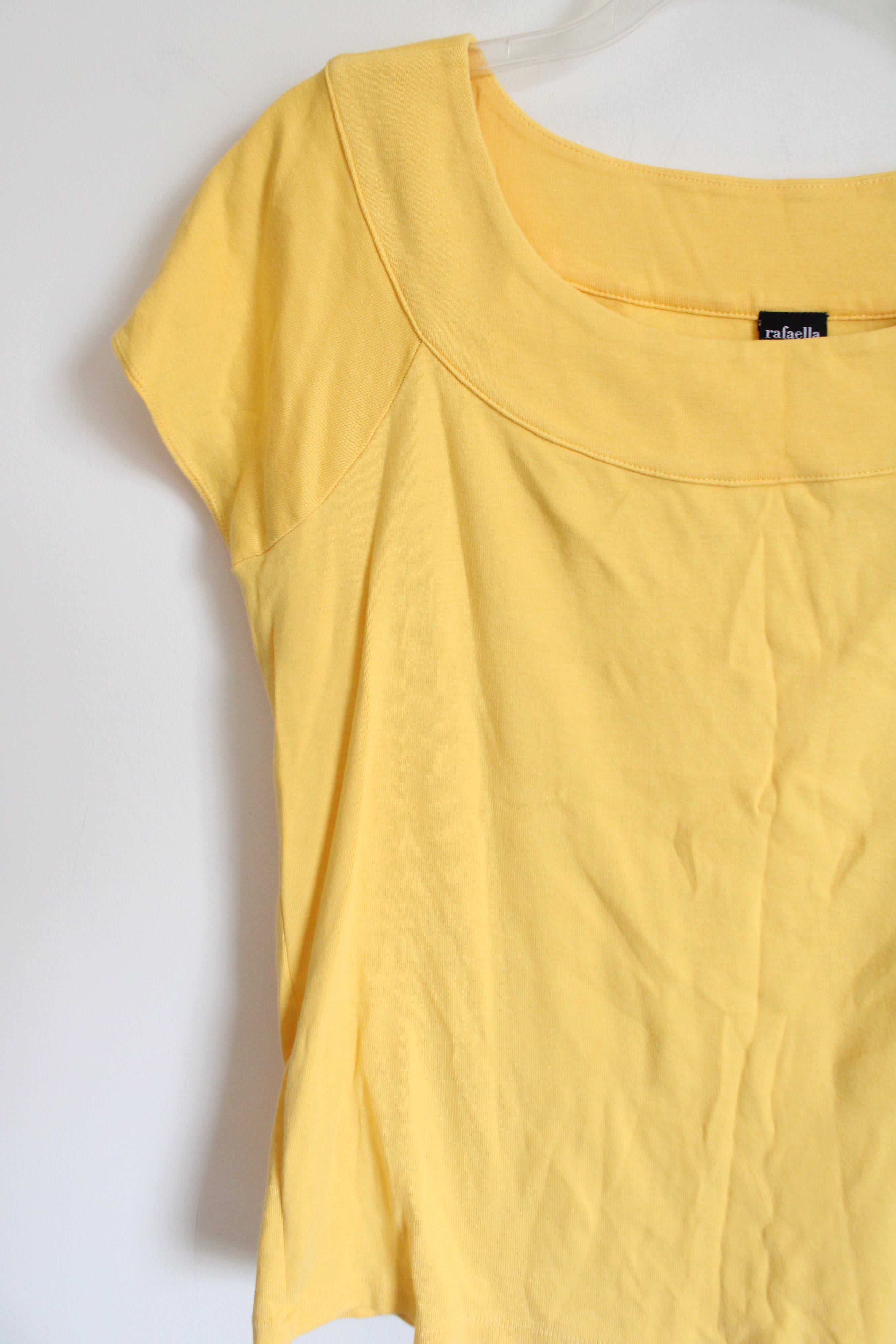 Rafaella Yellow Wide Neck Top | 1X