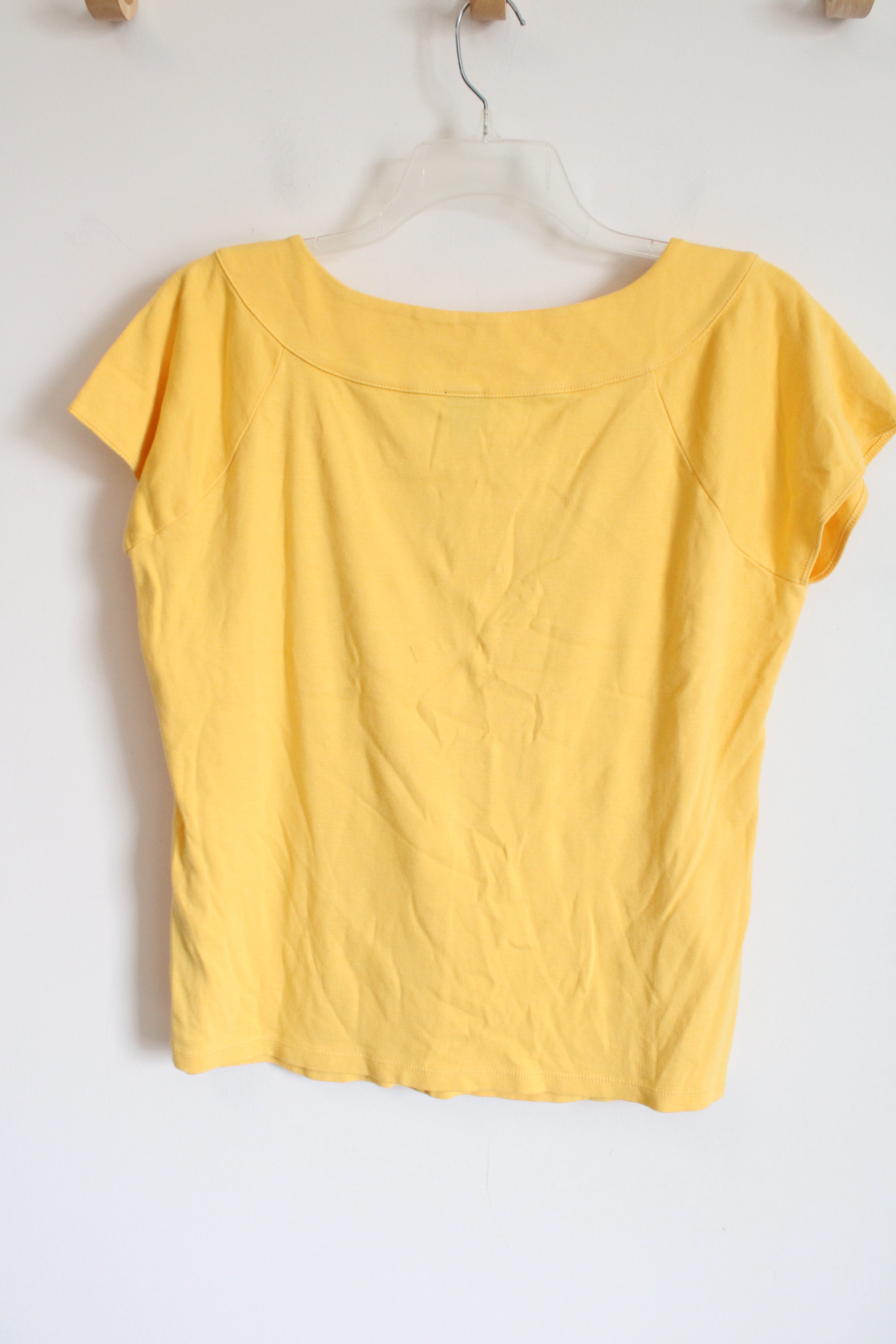 Rafaella Yellow Wide Neck Top | 1X