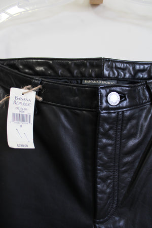 NEW Banana Republic Genuine Black Leather Pants | 8