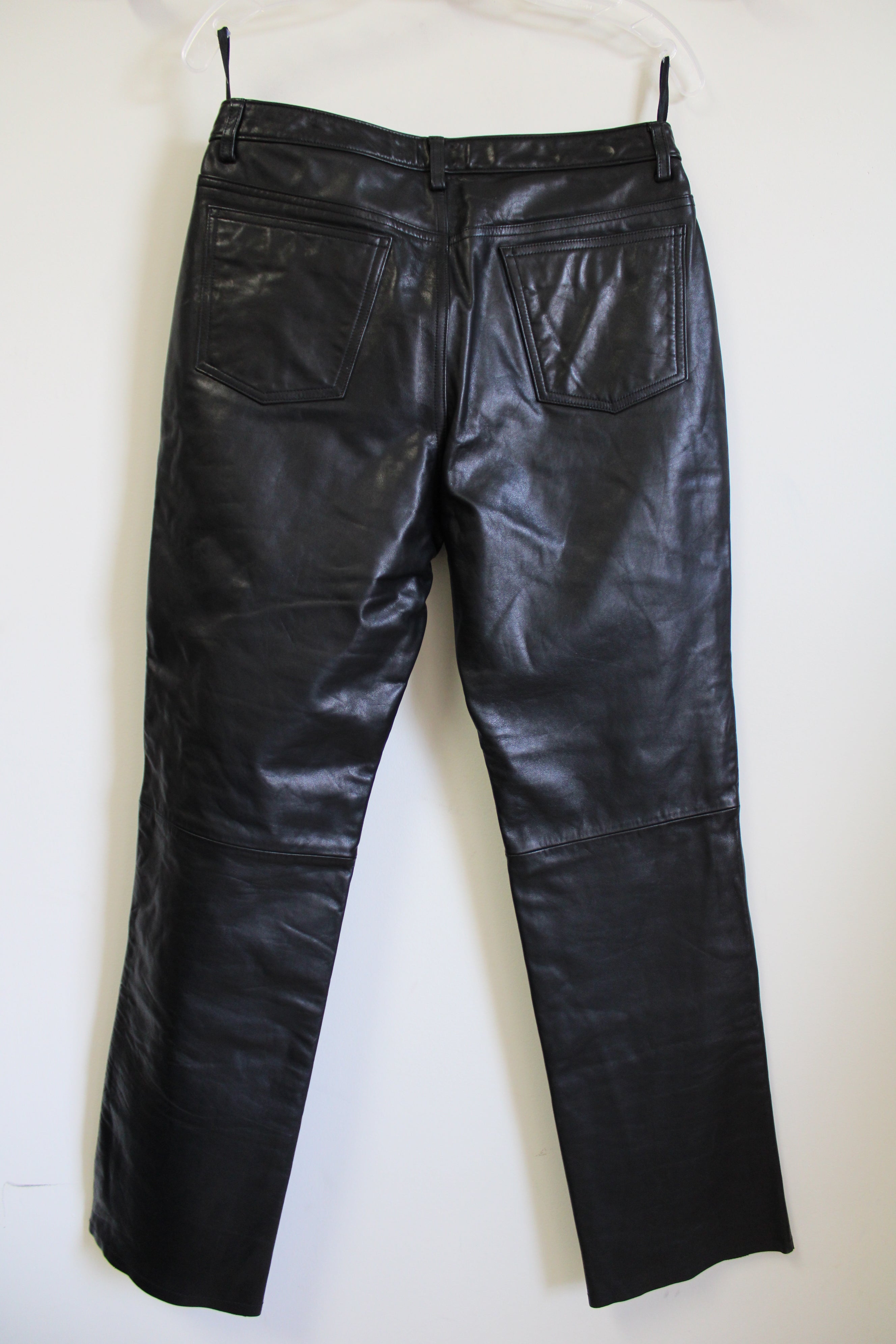 NEW Banana Republic Genuine Black Leather Pants | 8