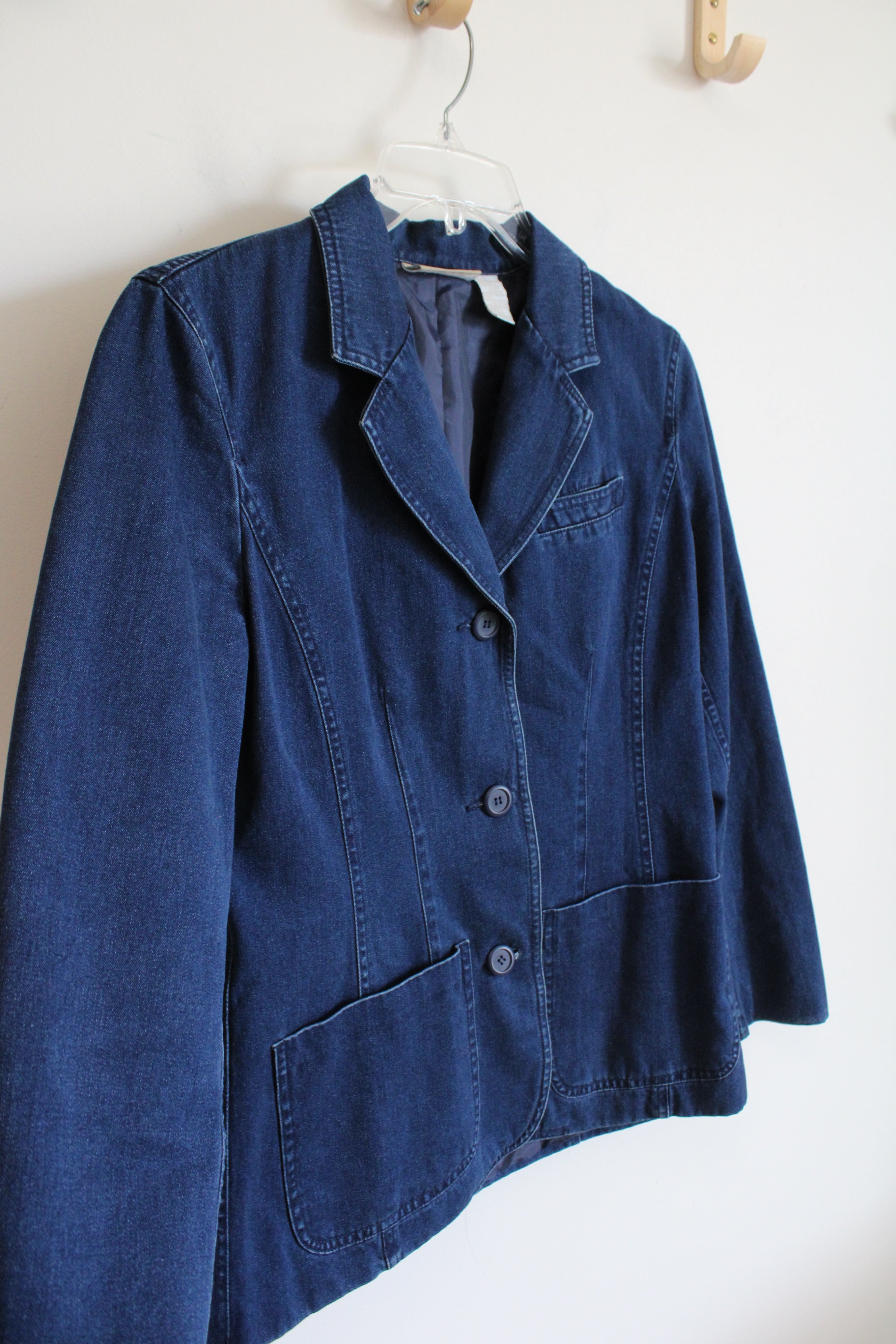 Liz Claiborne Denim Blazer | 6 (SM)